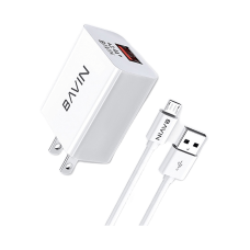 BAVIN PC516 2.4A Fast Charger Mini Universal Charger Quick Charger for Micro / Ios / Type-C